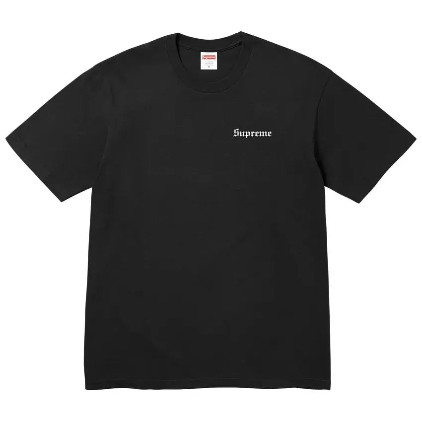 Supreme Paris Is Burning Tee Black