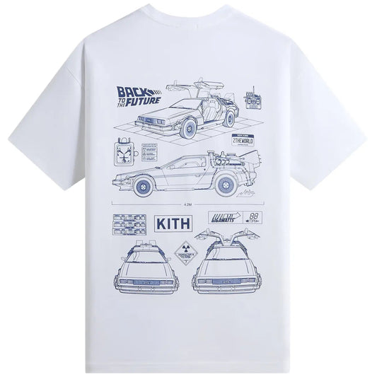 Kith for Back to the Future Blueprint Standard Crispy Pocket Tee White