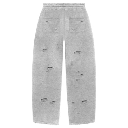 LOSTSHDWS DSTRY DBL Layer Logo Sweatpants Heather Grey