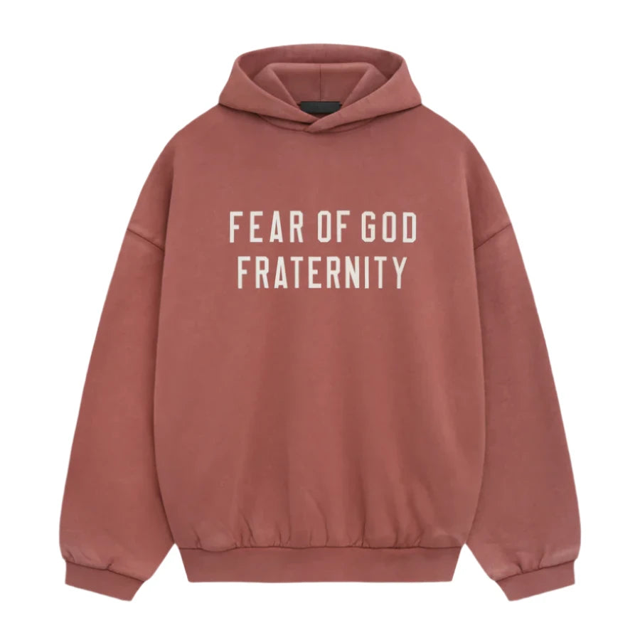 Fear of God Essentials Heavy Fleece Hoodie Crimson