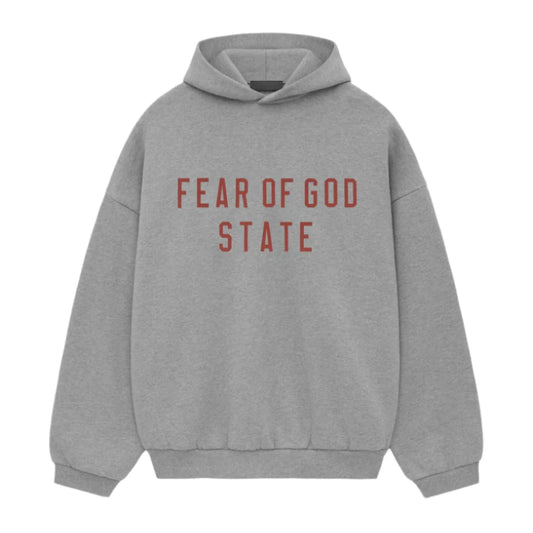 Fear of God Essentials Fleece Hoodie Dark Heather Oatmeal