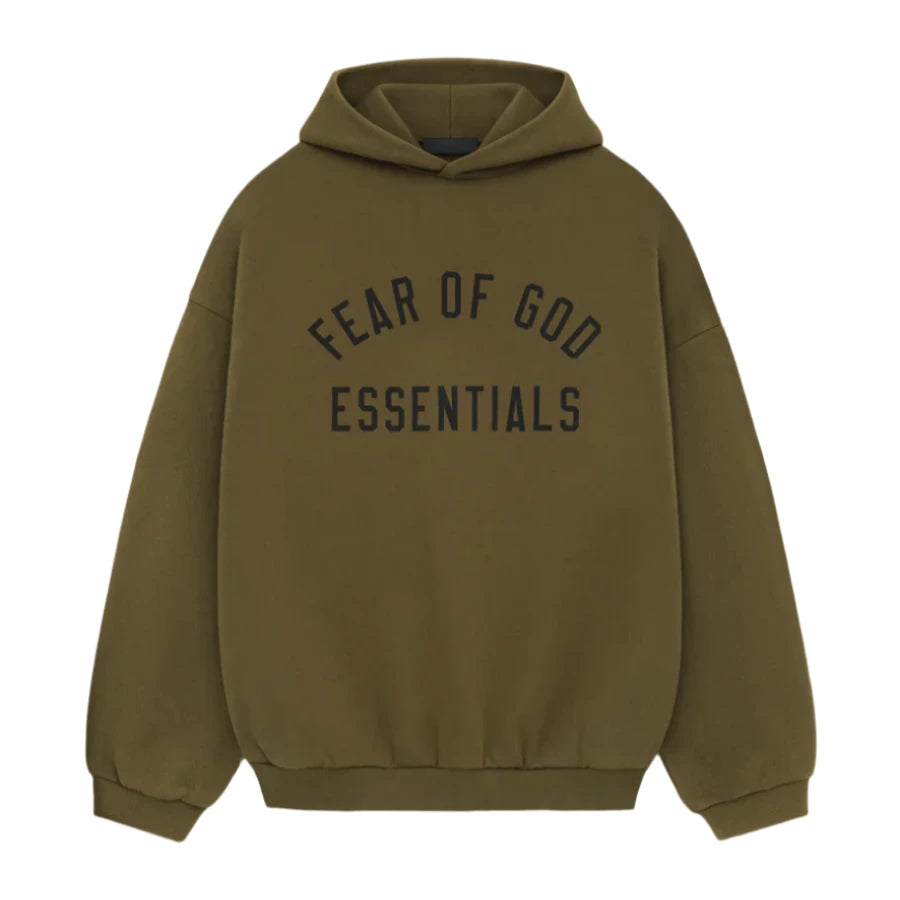 Fear of God Essentials Fleece Hoodie Olive