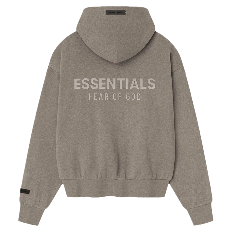 Fear of God Essentials Classic Fleece Zip-Up Hoodie Homestead Heather