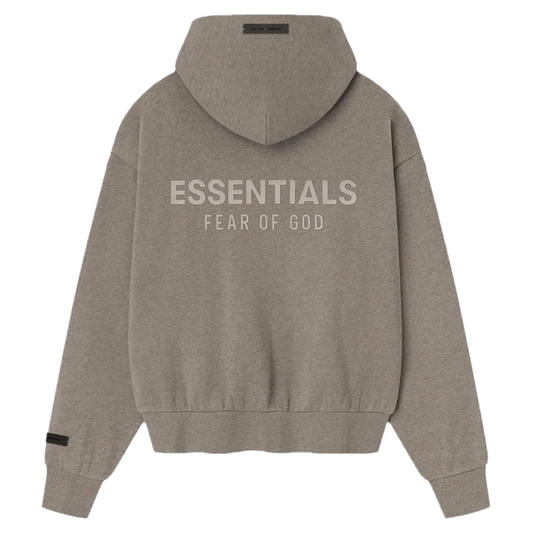 Fear of God Essentials Classic Fleece Zip-Up Hoodie Homestead Heather