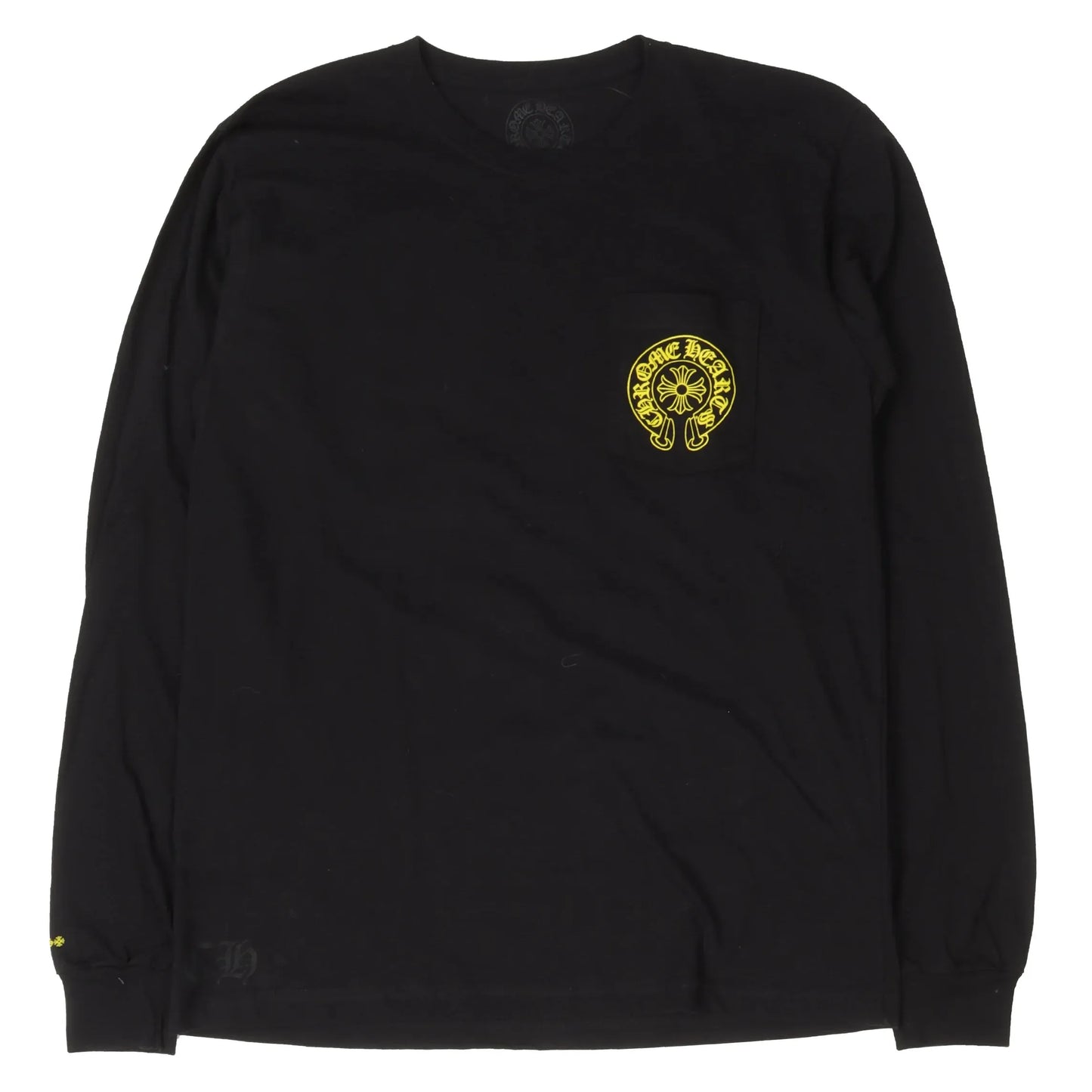 Chrome Hearts Horseshoe Staff L/S T-Shirt Black/Yellow