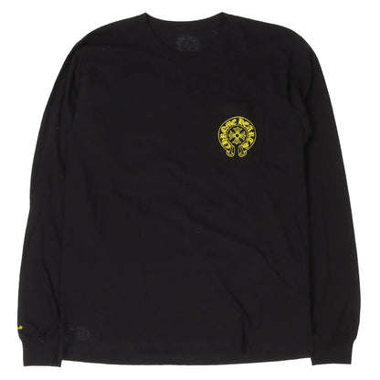 Chrome Hearts Horseshoe Staff L/S T-Shirt Black/Yellow
