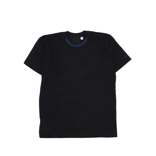 Chrome Hearts Neck Logo Pocket T-Shirt Black/Blue