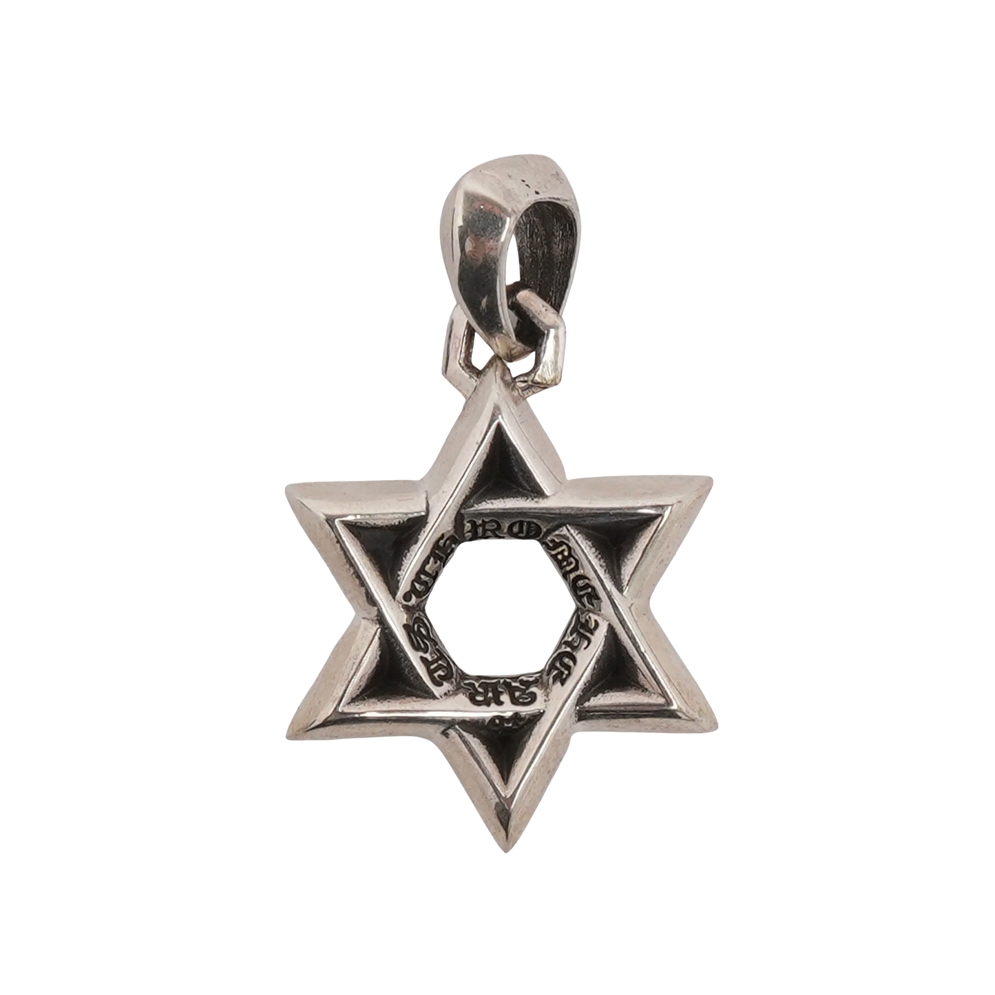 Chrome Hearts Silver Star of David Pendant