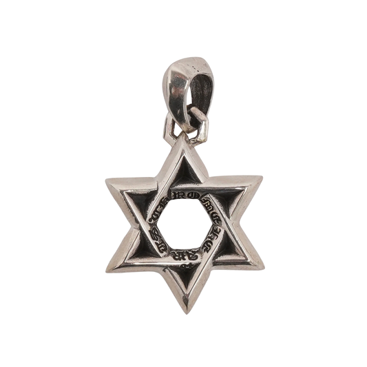Chrome Hearts Silver Star of David Pendant