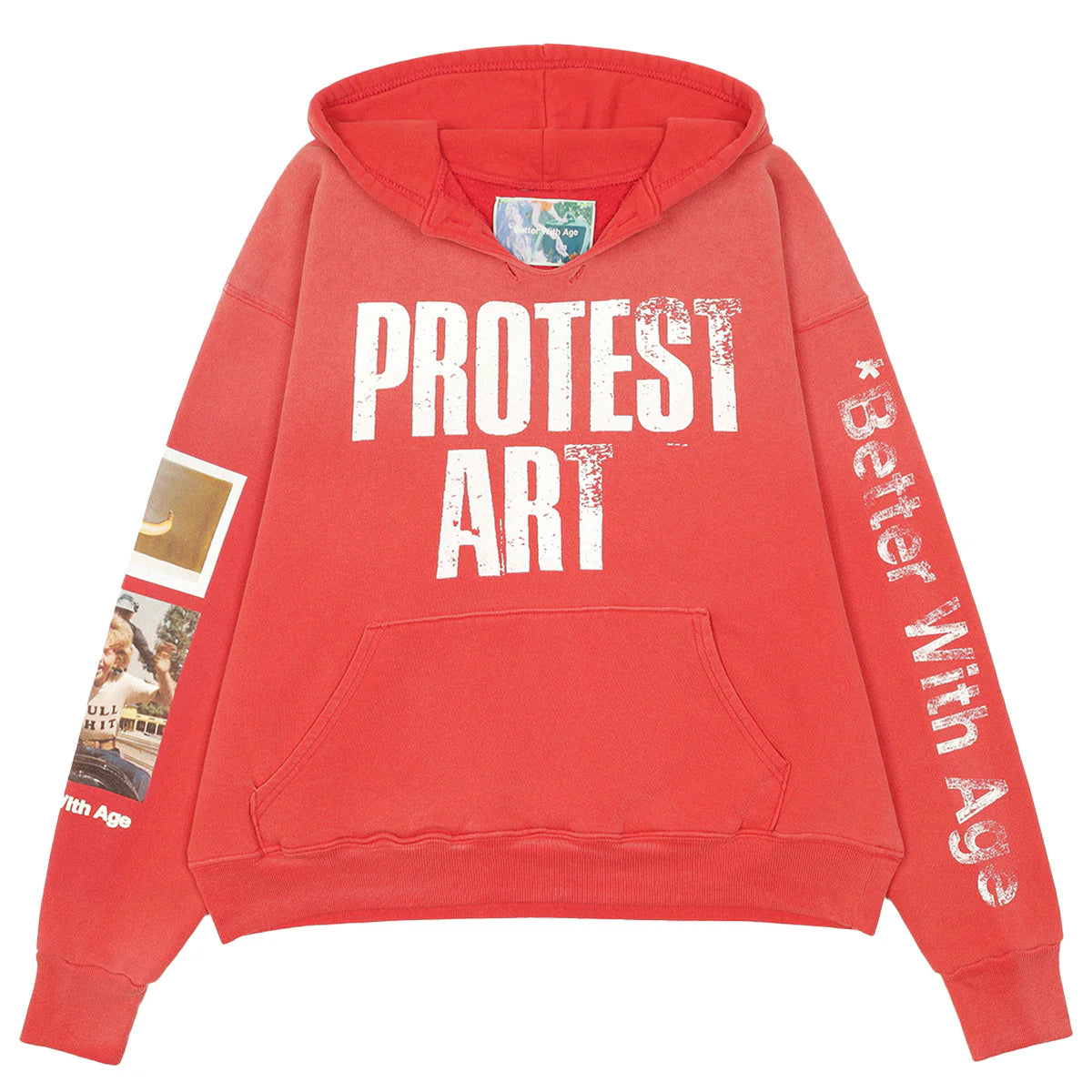 Better With Age Protest Art Hoodie Red