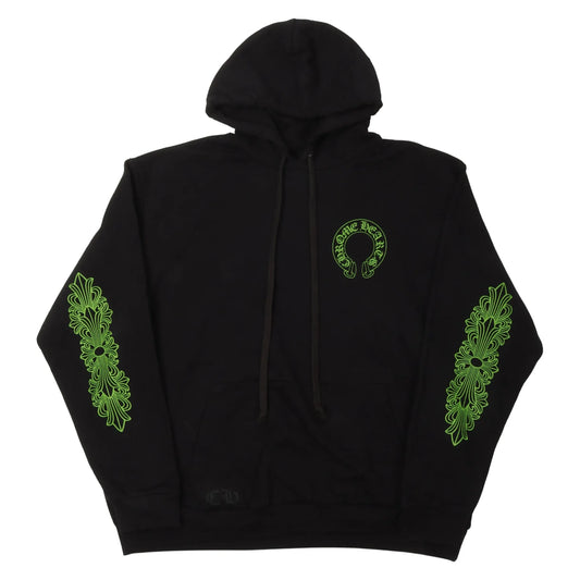 Chrome Hearts Script Horseshoe Hoodie Black/Green (Friends & Family Exclusive)