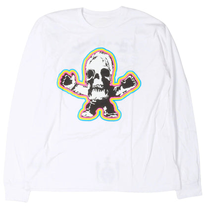 Chrome Hearts FOTI Harris Teeter Rainbow Skull L/S T-Shirt White