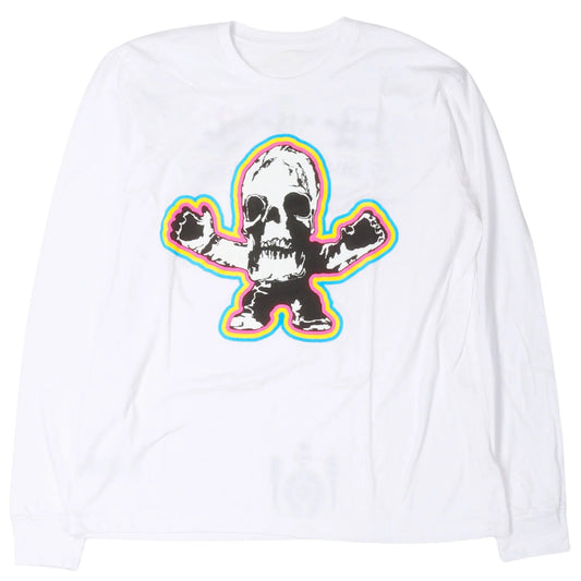 Chrome Hearts FOTI Harris Teeter Rainbow Skull L/S T-Shirt White