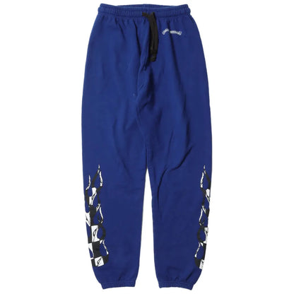 Chrome Hearts Matty Boy Flame Sweatpants Blue