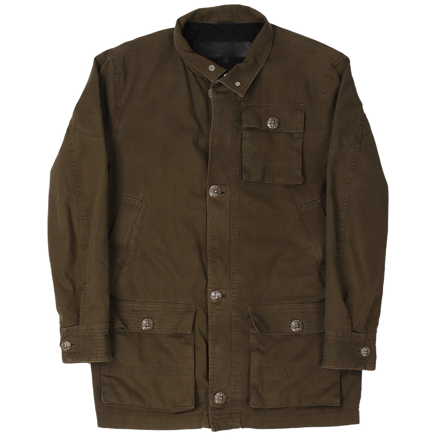 Chrome Hearts Denim Military Jacket Green