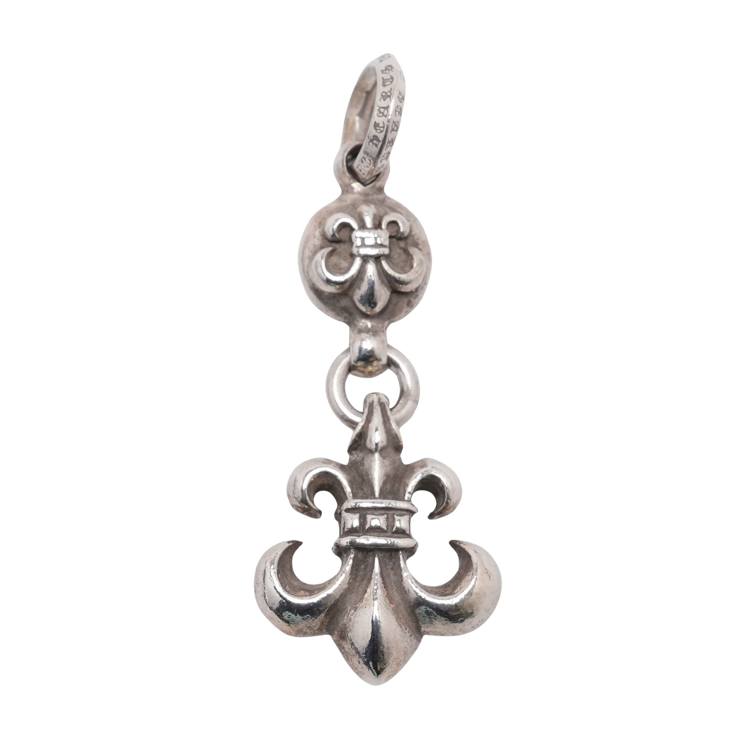 Chrome Hearts Silver Fleur Ball Pendant