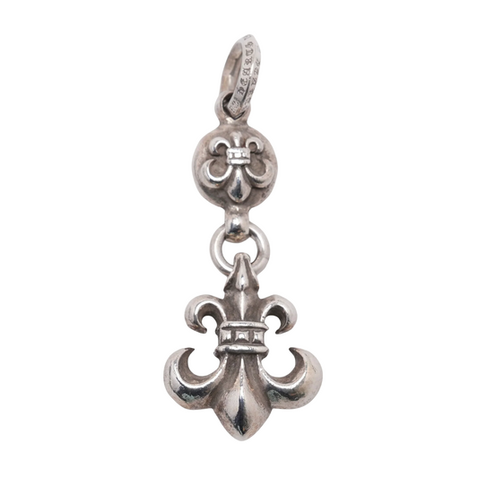 Chrome Hearts Silver Fleur Ball Pendant