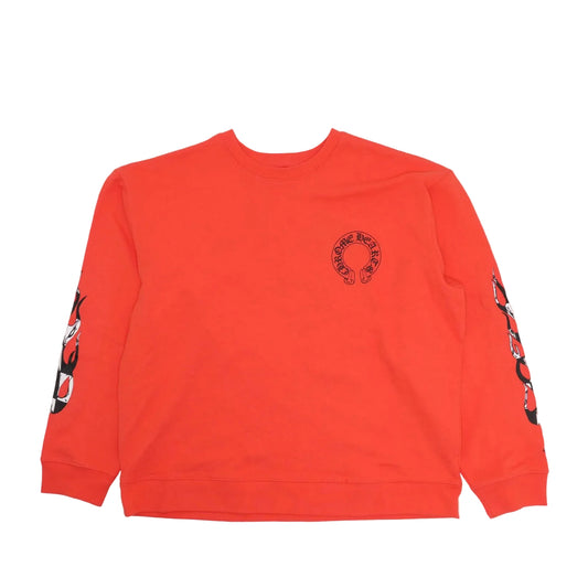 Chrome Hearts Matty Boy Chomper Crewneck Sweatshirt Red
