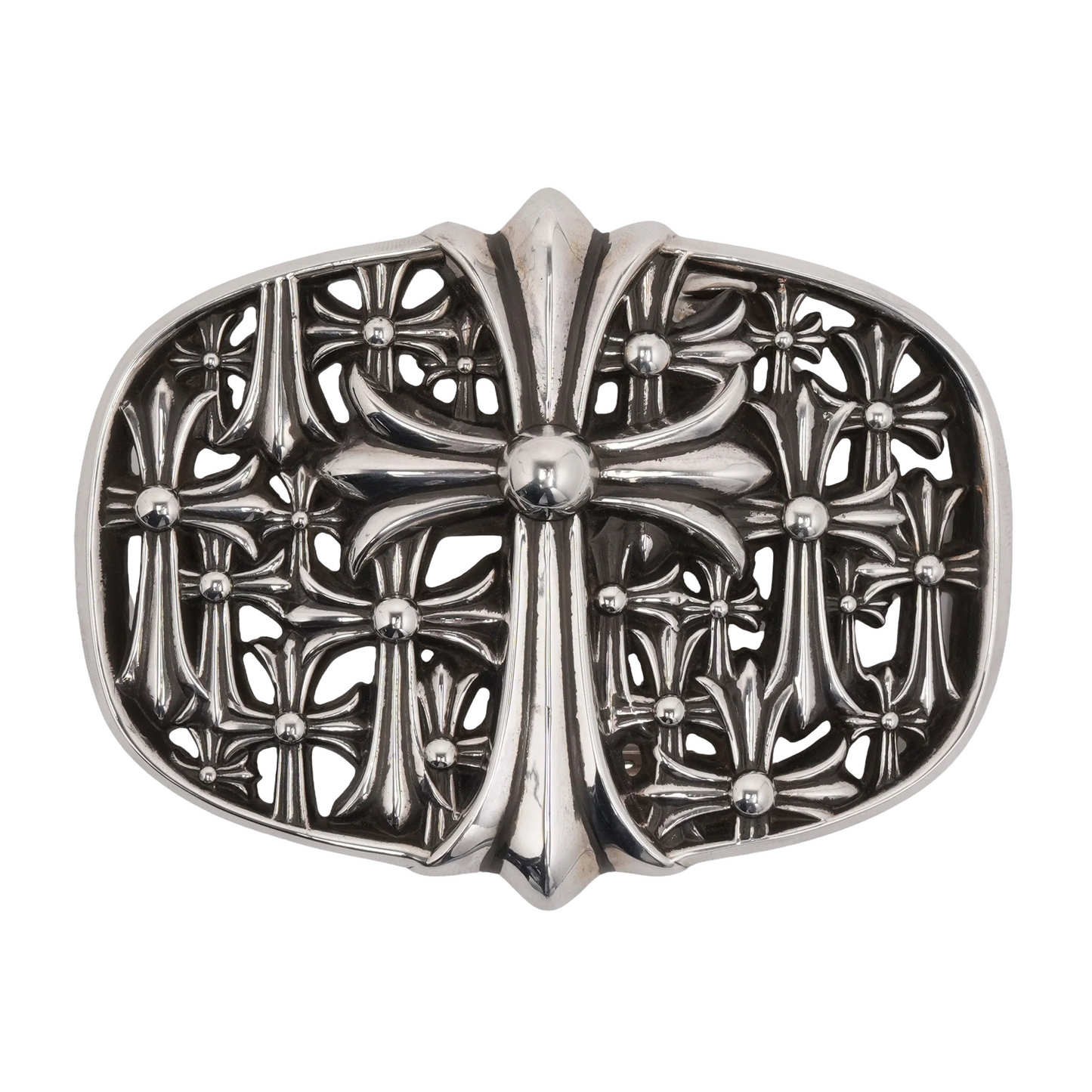Chrome Hearts Silver Cemetery Belt Buckle
