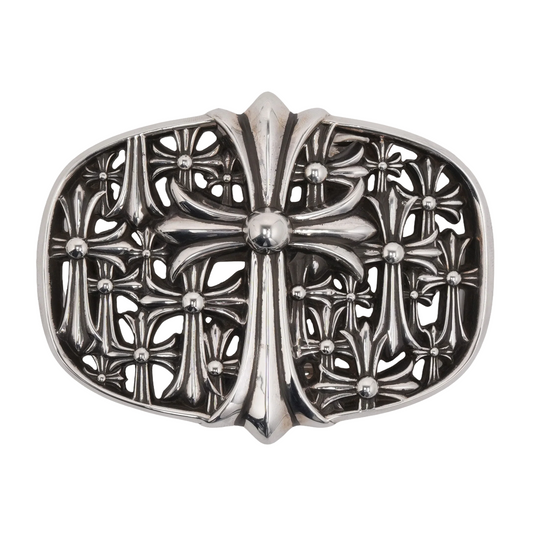 Chrome Hearts Silver Cemetery Belt Buckle