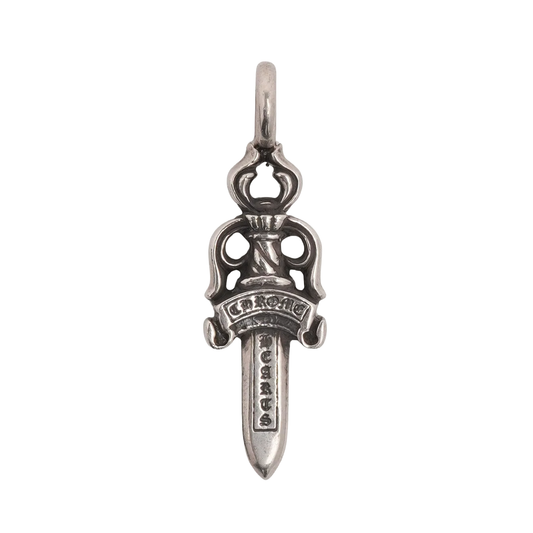 Chrome Hearts Large Silver Dagger Pendant