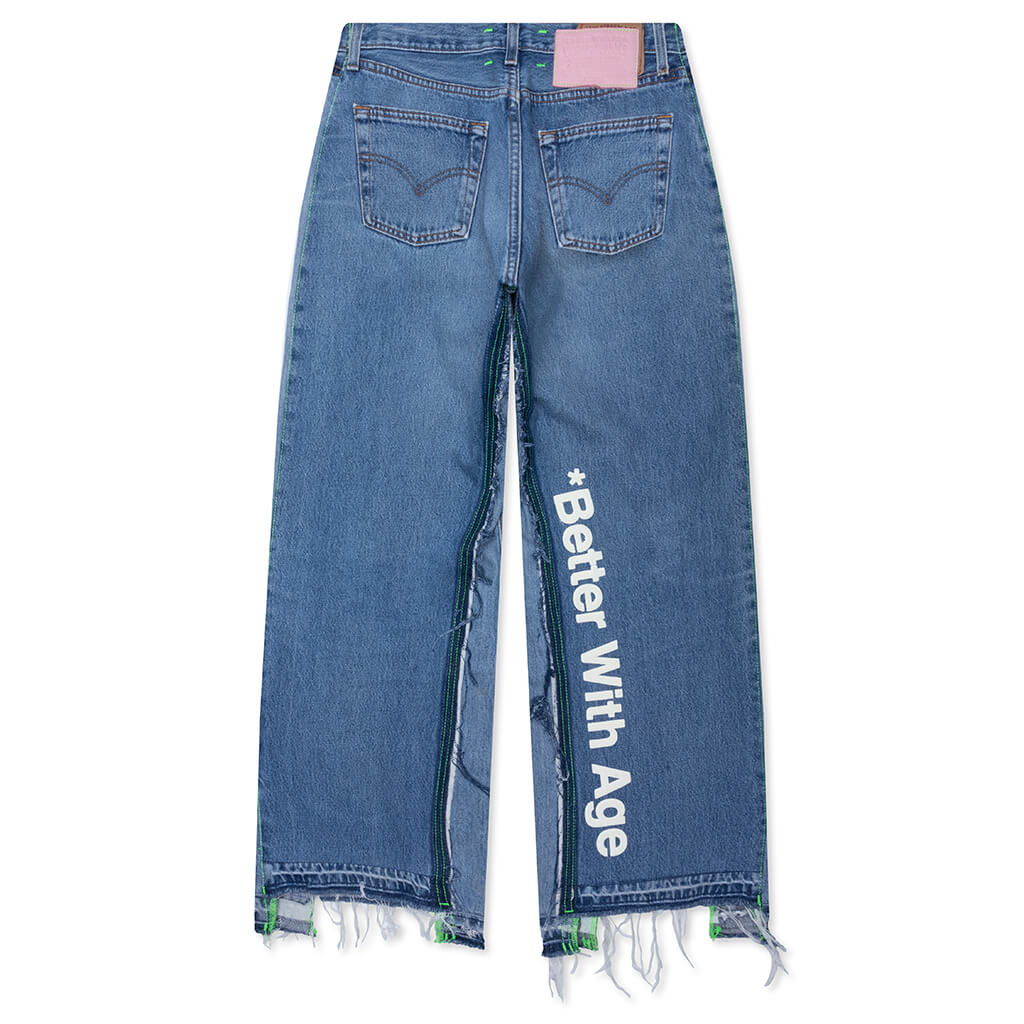 *Better With Age Monroe Triple Wide Denim Trouser Indigo