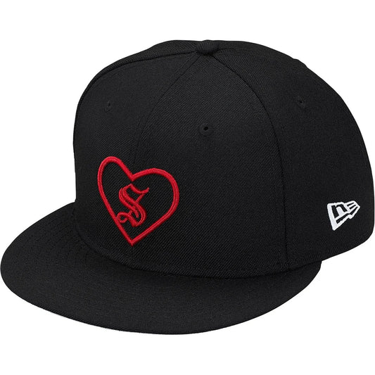 Supreme Heart New Era® Fitted Hat Black