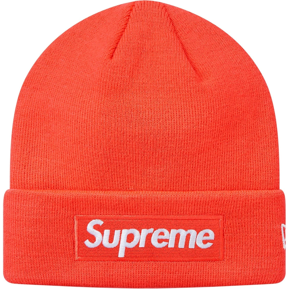 Supreme New Era Box Logo Beanie (FW18) Bright Coral