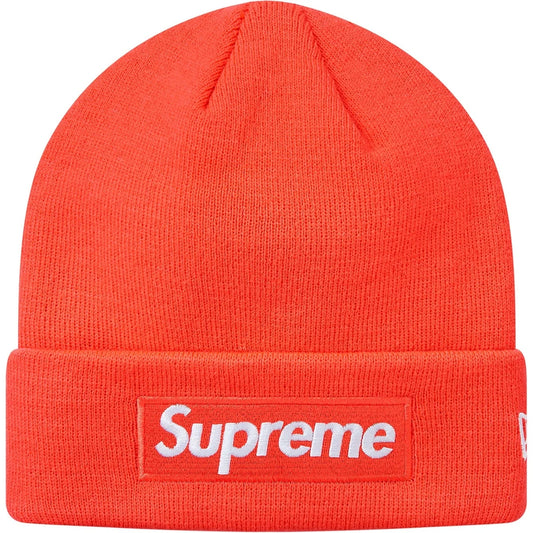 Supreme New Era Box Logo Beanie (FW18) Bright Coral