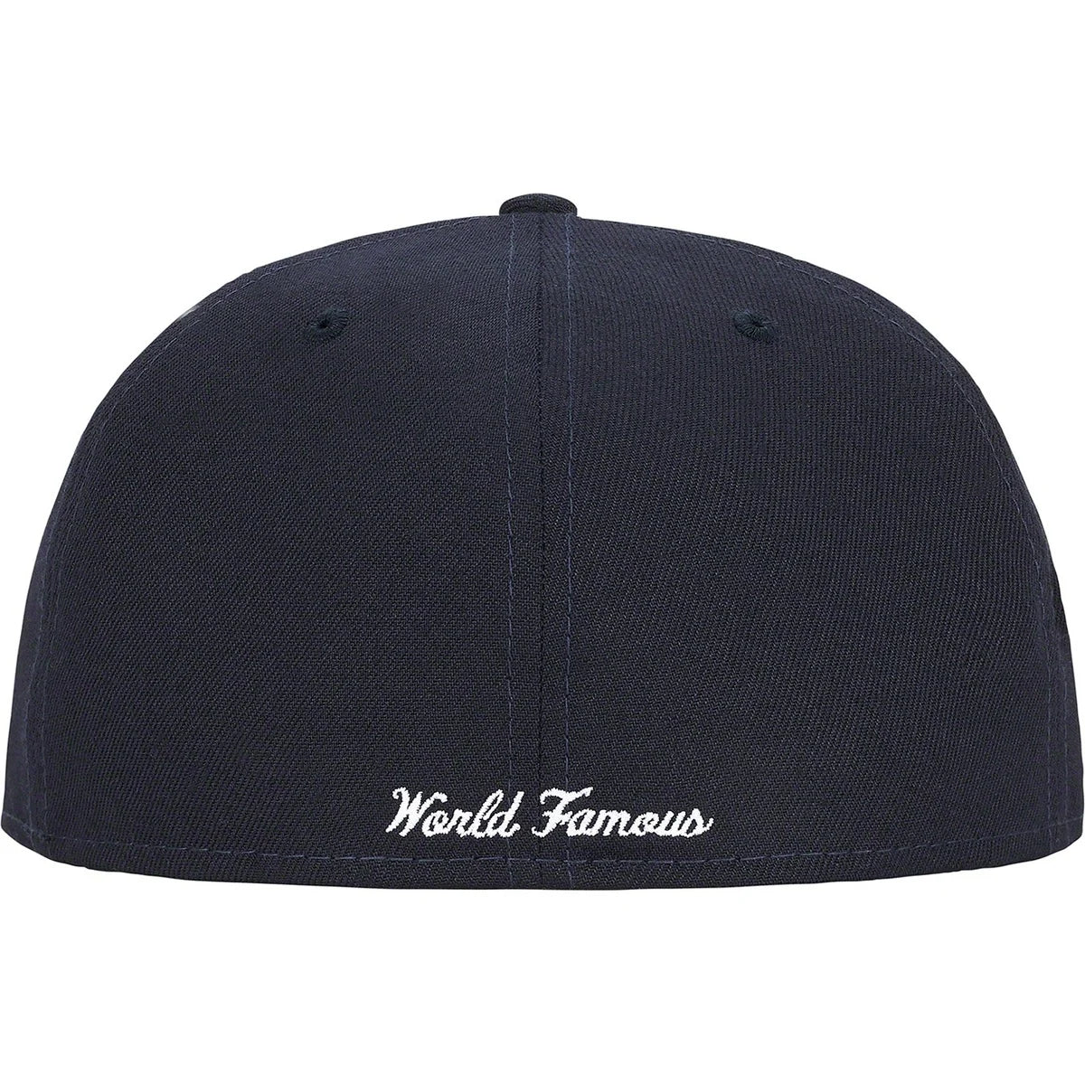 Supreme No Comp Box Logo New Era® Fitted Hat Navy