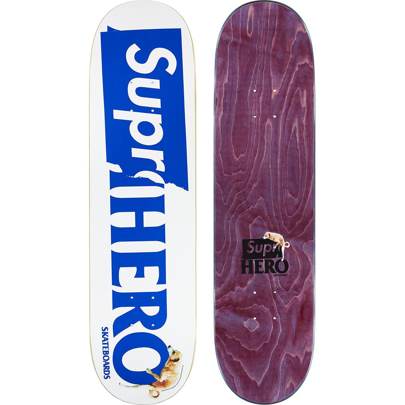 Supreme ANTIHERO Dog Skateboard Deck White