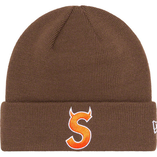 Supreme New Era S Logo Beanie (FW22) Brown