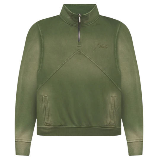 Rhude Quarter Zip Sundry Olive