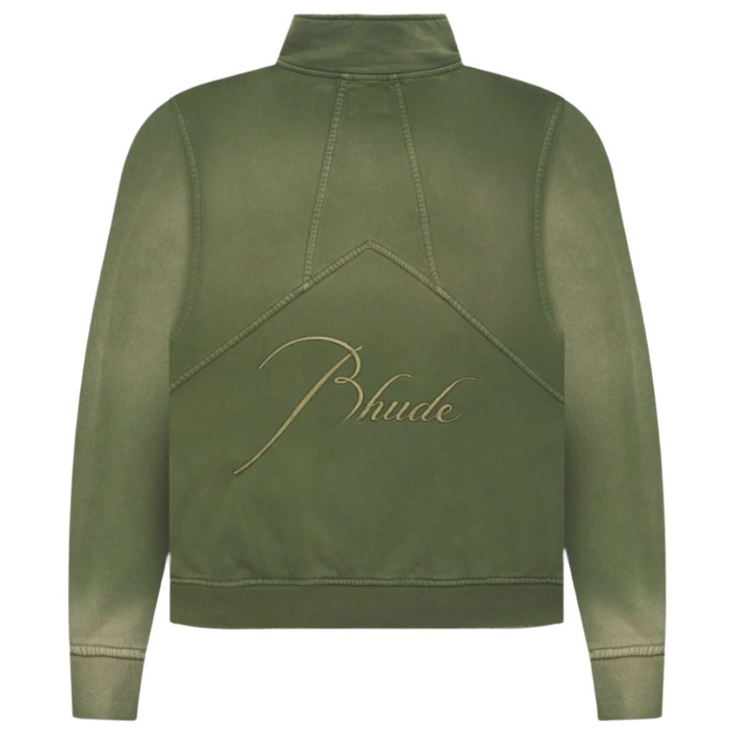 Rhude Quarter Zip Sundry Olive