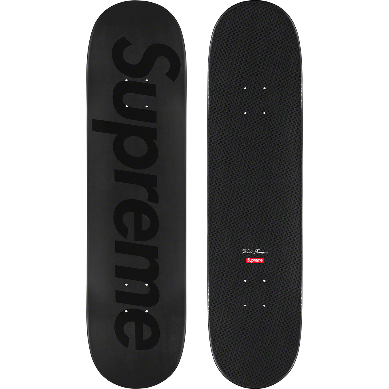 Supreme Tonal Box Logo Skateboard Deck Black