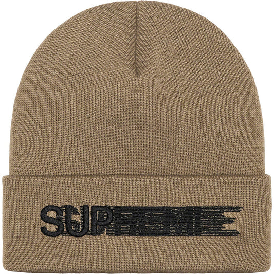 Supreme Motion Logo Beanie (SS23) Taupe