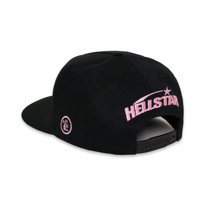 Hellstar NY Rhinestone Snapback Hat Black/Pink