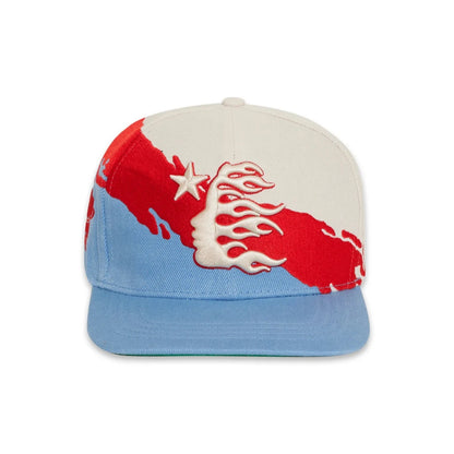 Hellstar Paintbrush Snapback Hat Red/Blue/White