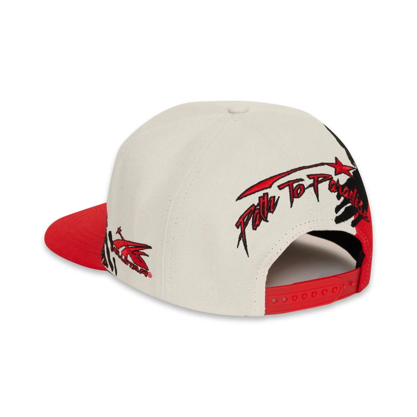 Hellstar Paintbrush Snapback Hat Red/Black/White