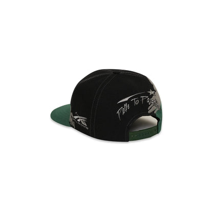 Hellstar Paintbrush Snapback Hat Black/Green/Grey