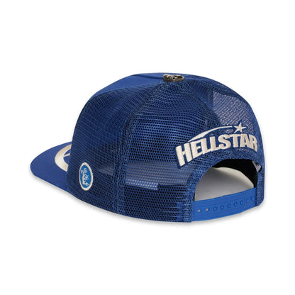 Hellstar Big Logo Trucker Hat Blue