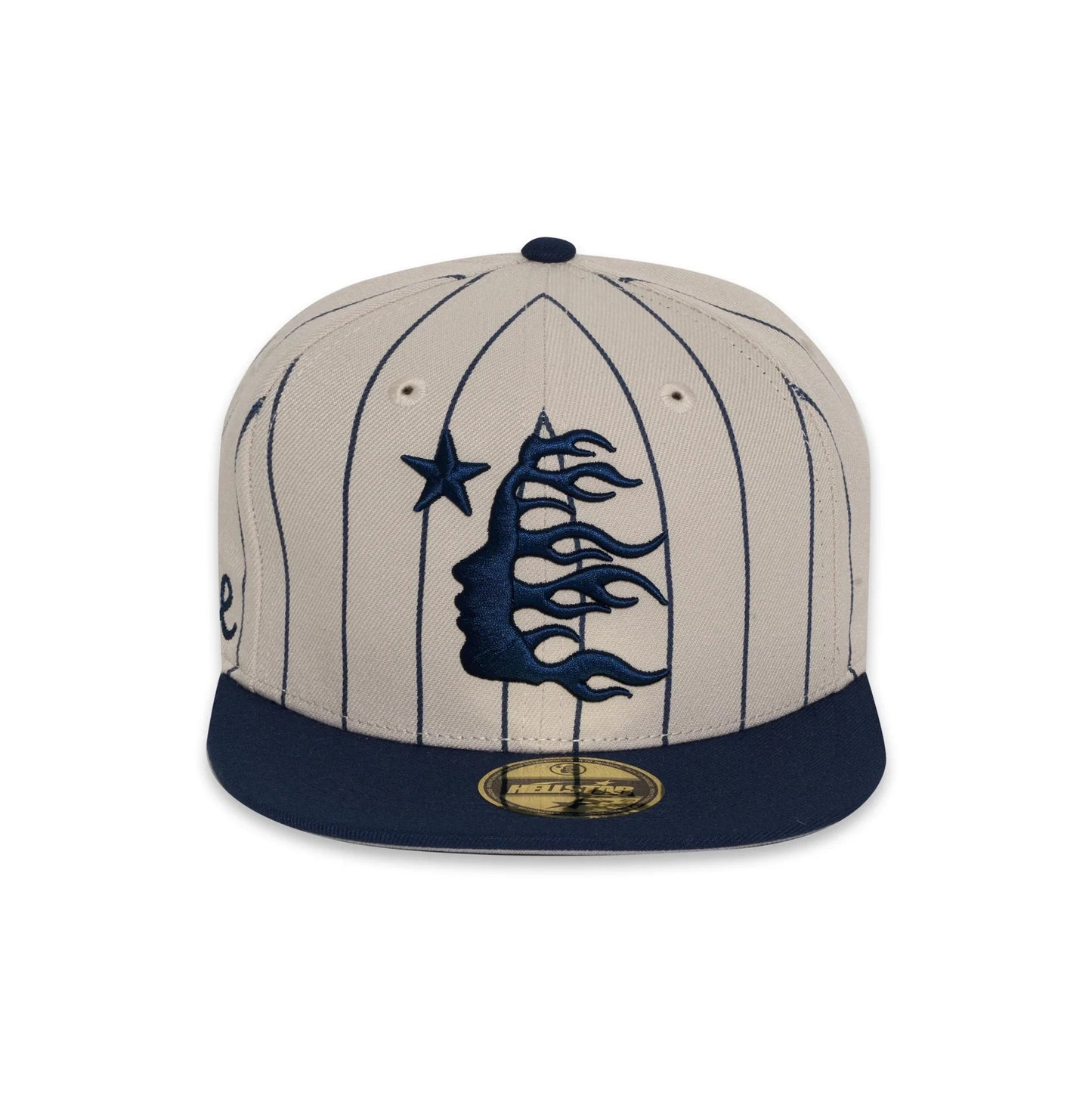 Hellstar Path To Paradise Pinstripe Baseball Fitted Hat Grey/Navy