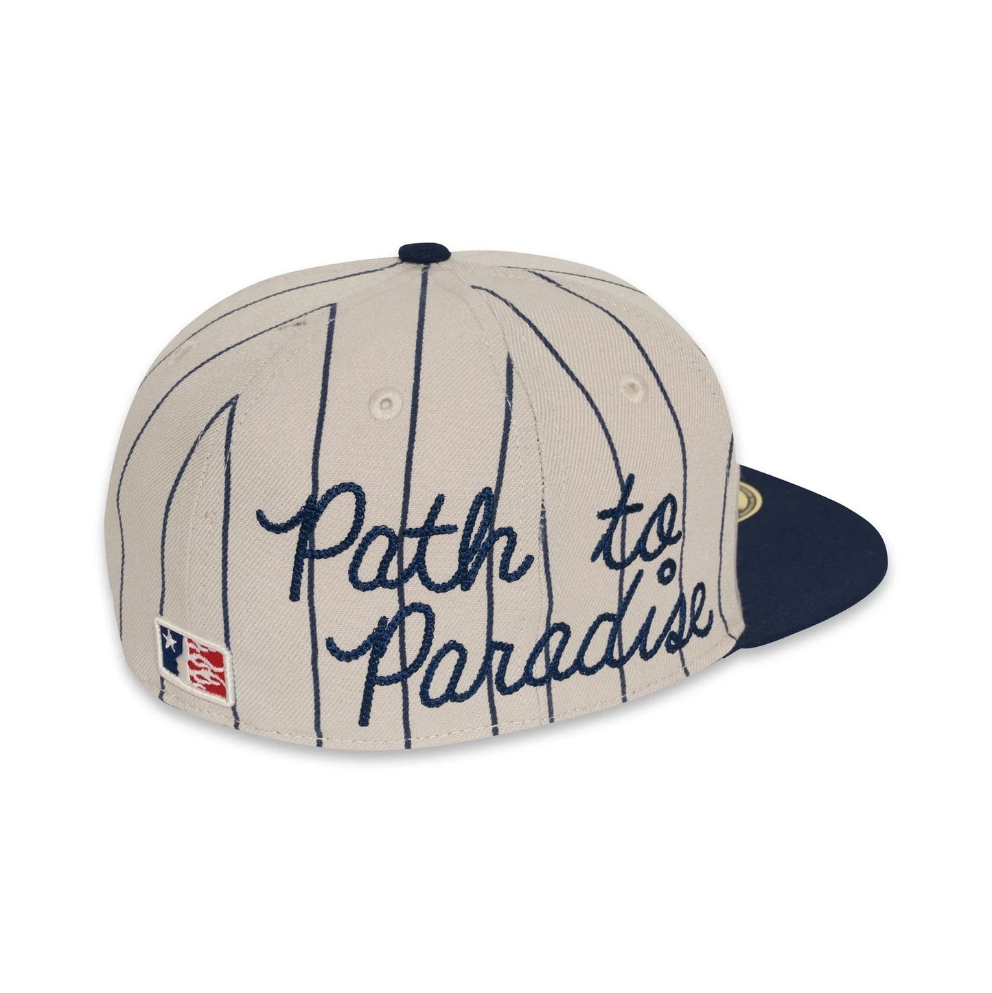 Hellstar Path To Paradise Pinstripe Baseball Fitted Hat Grey/Navy