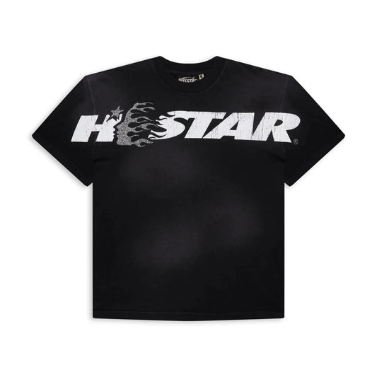 Hellstar Cartoon Glitter Logo T-Shirt Black