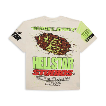 Hellstar Studios Brick Wall T-Shirt White