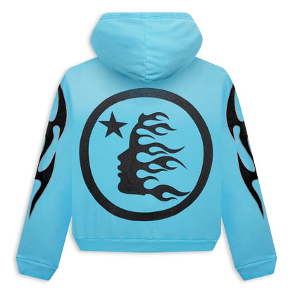 Hellstar Studios Zip-Up Hoodie Blue