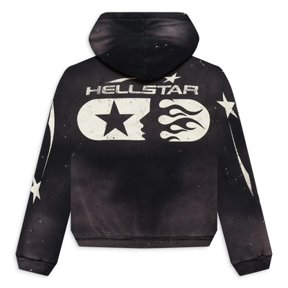 Hellstar Studios Zip-Up Hoodie Black