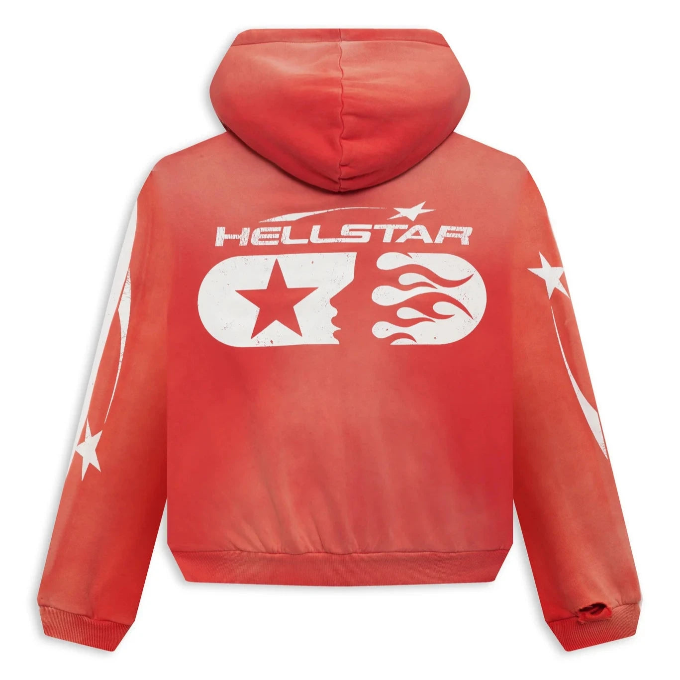 Hellstar Studios Zip-Up Hoodie Red