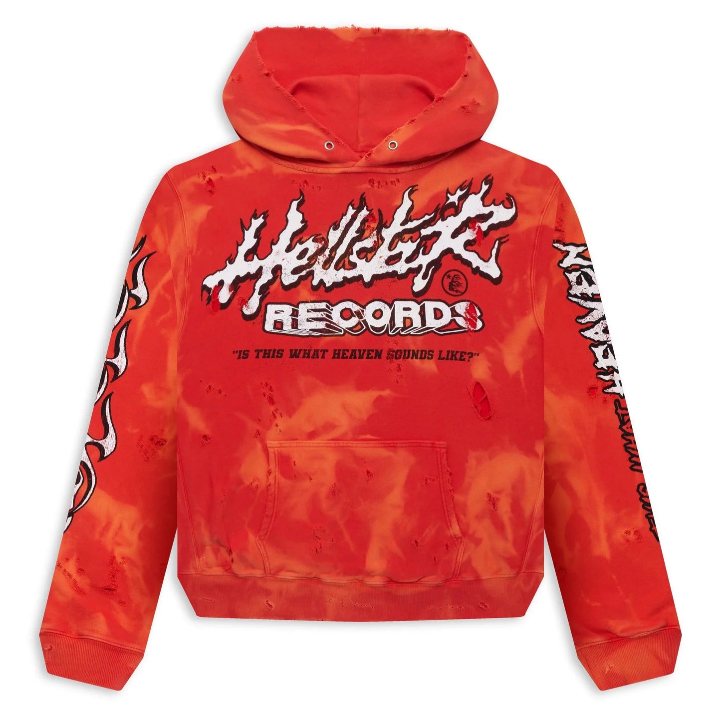 Hellstar Records Lava Wash Hoodie Red