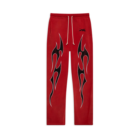 Hellstar Halloween Flame Sweatpants Red